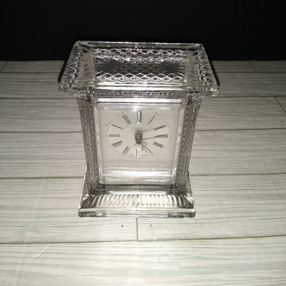Crystal Legends By Godinger Vintage 24% Lead Crystal Clock Made in West Germany - Picture 1 of 13